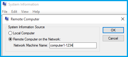 msinfo32 remote computer