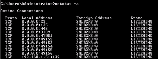 netstat -a