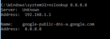 nslookup